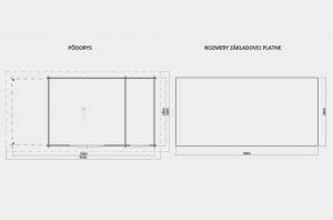 Zahradní chatka MARIANA 3 - 28,moderní zahradní domek, síla stěny 28 mm, moderní dřevěná chatka Výrobce 3