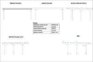 Carport PULT na 2 auta, garážové stání, dřevěné stání na auto, pergola na auto Výrobce 3