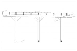 Carport PULT na 2 auta, garážové stání, dřevěné stání na auto, pergola na auto Výrobce 3