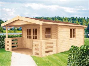 Srubová zahradní chatka, dřevěný zahradní domek