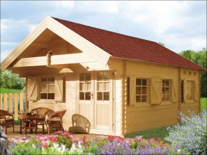 Srubová chatka, zahradní chata, dřevěná chata k rekreaci