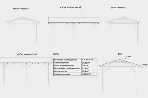 Carport DRIVE, garážové stání, dřevěné stání na auto, přístřešek na auto Výrobce 3