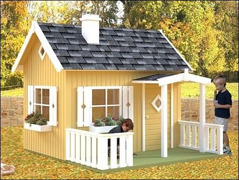 Dětský dřevěný domek