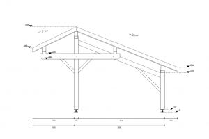 Francouzský přístřešek na 2 auta, masivní dřevěné stání na auto, dřevěný přístřešek na auto, Výrobce 1 Francouzský přístřešek na 2 auta, masivní dřevěné stání na auto, dřevěný přístřešek na auto, Výrobce 1