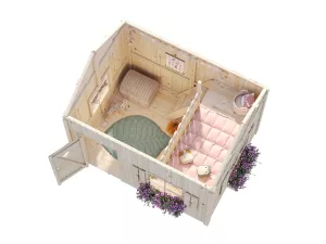 Dětský hrací domeček GERTA. Dřevěný domek pro děti. Zahradní chatka pro děti Výrobce 3