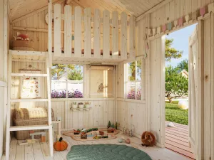 Dětský hrací domeček GERTA. Dřevěný domek pro děti. Zahradní chatka pro děti Výrobce 3