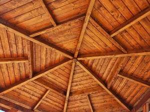 Zahradní dřevěný altán šestiboký