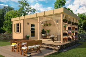 FIALKA - víkendová chata, Srubová chata, dřevěná chata, zahradní chata, chata na zahradu Výrobce 1