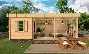 FIALKA - víkendová chata, Srubová chata, dřevěná chata, zahradní chata, chata na zahradu Výrobce 1