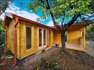 Srubová chata Carmen s terasou, síla stěny 40mm. Dřevěná chata, srubová chata, dřevostavba Výrobce 3