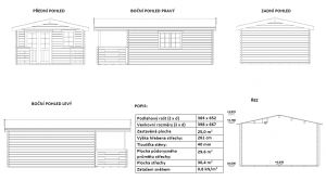 Srubová zahradní chata LENA 40 s terasou, dřevostavba, zahradní domek, dřevěná víkendová chatka Výrobce 3