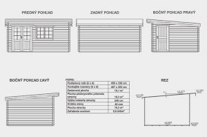 Alena 40 mm, zahradní chatka, srubová chata, dřevěná zahradní chata, zahradní domek Výrobce 3