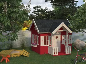 Dětský dřevěný domek - dodáváno bez nátěru!