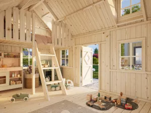 dětský dřevěný domek 