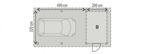 Přístřešek na auto B 